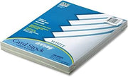 Pacon Card Stock, 8 1/2-inches by 11-inches, White, 100 Sheets (101188) (Pack of 10)