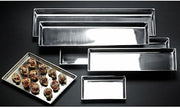 HUBERT Stainless Steel Long Tray - 28 7/10 L x 9 4/5 W x 1 2/5 H