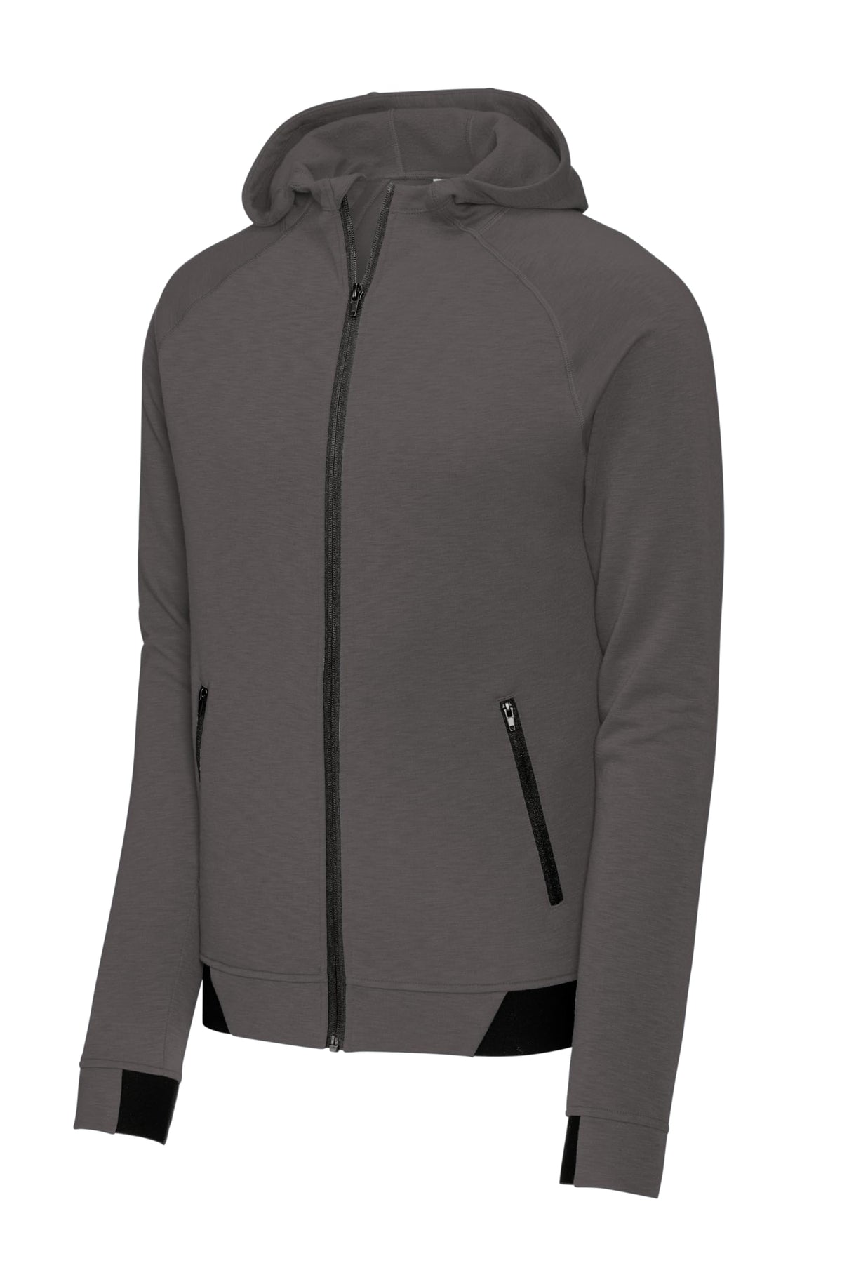 Unisex PosiCharge Strive Hooded Full Zip by SPORT-TEK – 4X-Large, Graphite, Model ST570