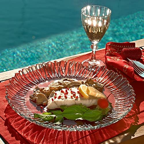Appetizer Plates by Pasabahce – Large, Glass, Transparent, Model 10499 L