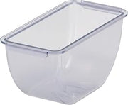 San Jamar Dome 1.5 Pint Replacement Tray for Garnish Caddies with Snap-On Connectors for Kitchen, Bar, and Restaurants, Plastic, 1.5 Pint, Clear