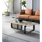 Mesa para Centro De Sala Marble Base Coffee Table Modern Apartment Simple Coffee Table Side Table Villa Living Room End Table Coffee Table by JOYNOW – 140cm, Acacia, Model 5744