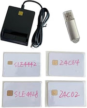 ISO7816 Contact Smart Card Reader DOD Military USB Common Access CAC, Compatible with Windows, Mac OS 10.6-10.10 and Linux System (Black) by XCRFID