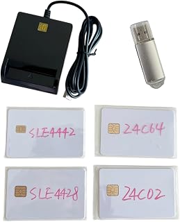 ISO7816 Contact Smart Card Reader DOD Military USB Common Access CAC, Compatible with Windows, Mac OS 10.6-10.10 and Linux System (Black) by XCRFID