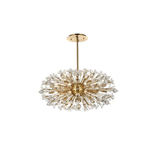 Vera 38 Light Pendant by Lighting Design – Metal, Clear, Model 2550D42SG