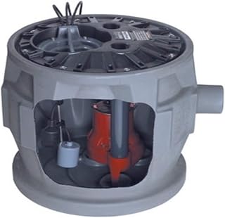 Liberty Pumps P382LE41/A2-EYE 4/10 hp Pre-Assembled Simplex Sewage System with NightEye Technology, 10' Cord and 2" Discharge