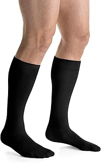 JOBST ActiveWear 15-20 mmHg Compression Socks, Knee High, Closed Toe – Athletic Graduated Support for Men & Women, Cushioned Moisture Wicking for Swelling & Circulation