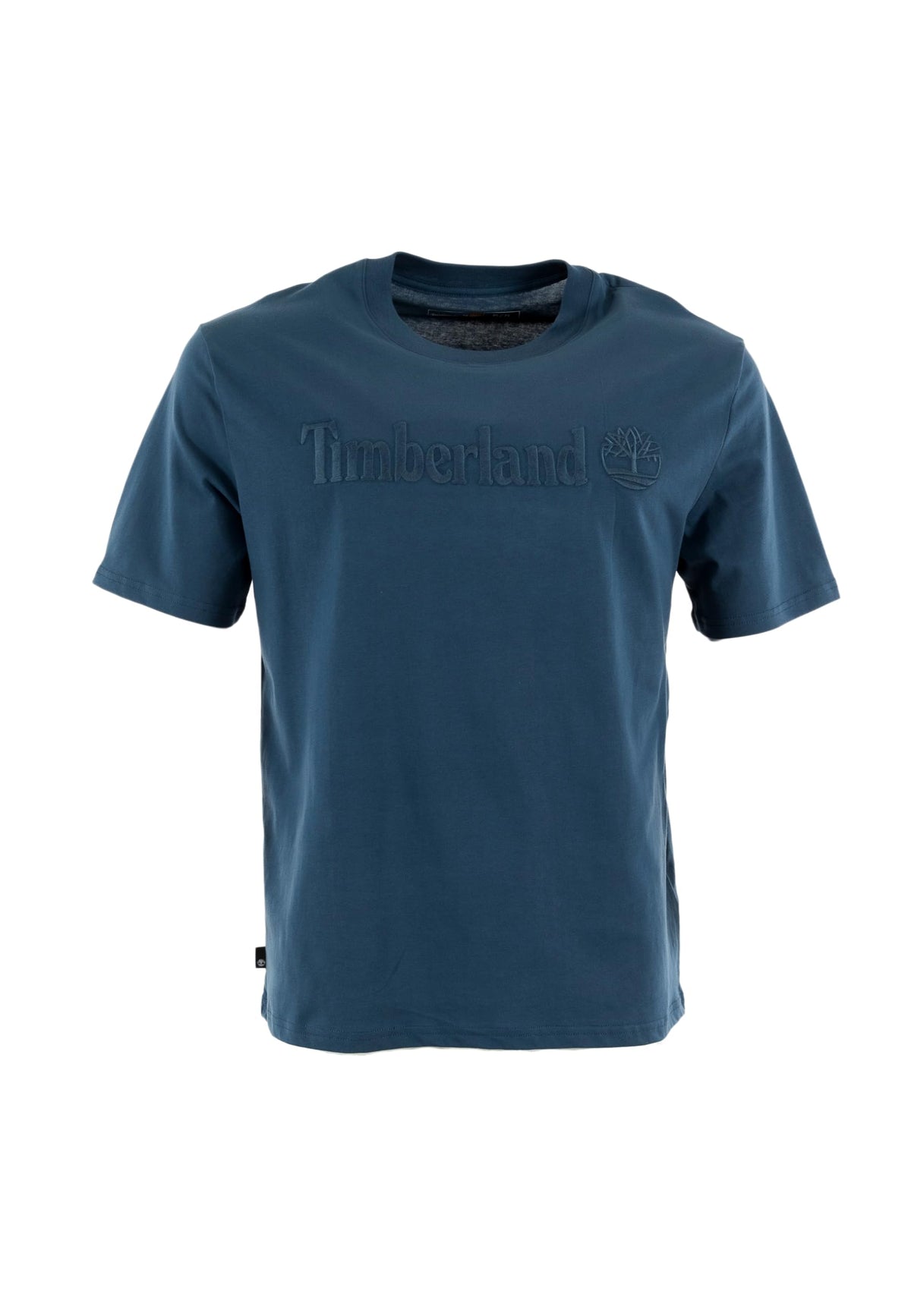 Men's Hampthon Short Sleeve Tee by Timberland – Cotton, Dark Denim