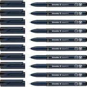 Schneider Topball 811 Refillable .5mm Rollerball, Black Ink, Box of 10 (08111)