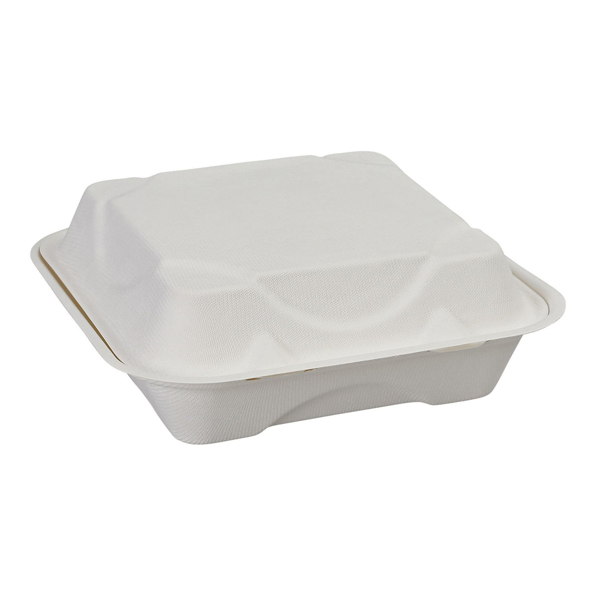 ECO PRODUCTS 8" 3 Compartment / White / Classic Clamshell Take Out Containers