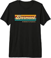 Vintage Sunset Stripes Dormont, Pennsylvania Premium Tri-blend T-Shirt