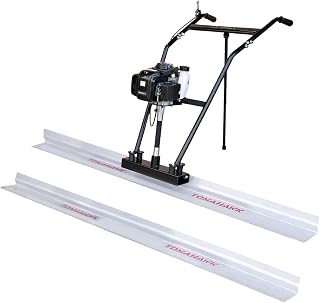 Tomahawk Power Screed Concrete Finishing Vibra Tool with Two 8 ft Boards Bull Float Finisher Set