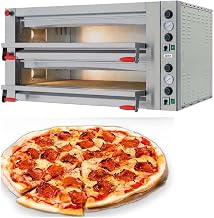 DOUBLE CHAMBER COMMERCIAL PIZZA OVEN WITH 18 KW POWER AND MECHANICAL DISPLAY OMCAN 40641