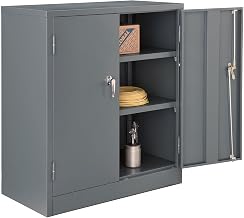 Global Industrial Counter Height Cabinet with Locking Lever Handle, 2