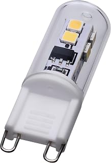 Satco S12329 T4 LED Bi-Pin G9 Base Lamp, 120V Halogen Replacement, 5000K, Clear