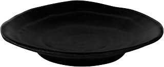 Elite Global Solutions JWT63-B Irregular Edge Triangle Plate, 4 5/8" x 7/8" h., Melamine, Black (Pack of 6)