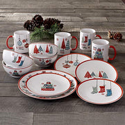 American Atelier White/Red / 10.5" / 1 Dinnerware Sets