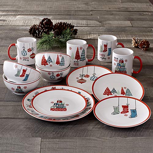 American Atelier White/Red / 10.5" / 1 Dinnerware Sets