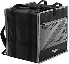 Vollrath VDBBM500 Insulated Food Delivery Backpack (Includes: Integrated Frame, Heating Pad), Nylon, Black - 16" x 16" x 13"