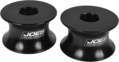 JOES RACING PRODUCTS 10966-B Motor Mount Spacer - 1/2 in Thick - 1/2 in ID - Aluminum - Black Anodized - Pair