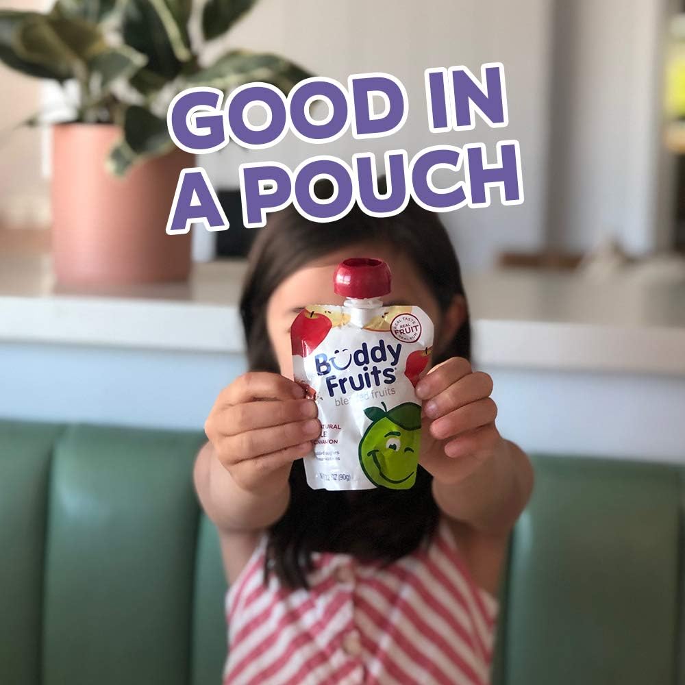 Buddy Fruits Pear & Spinach / 3.2 Ounce (Pack of 18) / 1 Applesauce