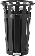 Slatted Steel Outdoor Ashtray by Global Industrial – 13 Gallon, Steel, Black, Model M2000