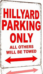 Hillyard Private Parking Only Aluminum Metal Sign 8 x 12 Inch