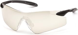 Pyramex SB8880S Intrepid II Frameless Lightweight Safety Glasses with Indoor/Outdoor Mirror Lens