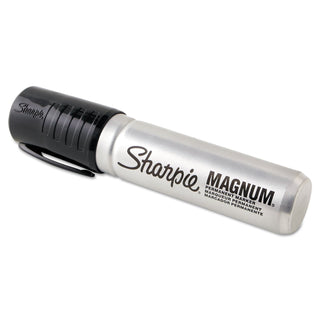 Magnum Permanent Marker by Sharpie – Aluminum, Black, Pack of 12, Model 44001BX