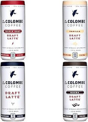La Colombe Draft Latte Variety Pack - Core 4 Flavors: Triple, Vanilla, Draft, Mocha - Made With Real Ingredients - Grab And Go Coffee, 9 Fl Oz (Pack of 16)