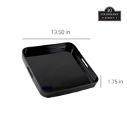 10 Strawberry Street Square / 1.75" x 13.5" / Black Platters