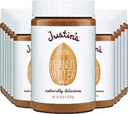 Justin's Classic Peanut Butter, Only Two Ingredients, No Stir, Gluten-free, Non-GMO, Responsibly Sourced, 1 Pound (Pack of 12)