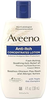 Aveeno Anti-Itch Concentrated Lotion with Triple Oat Complex 4 fl Ounce (118 ml) Lotion