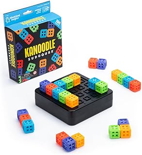 Educational Insights Kanoodle SudoQube - 3D Brain Teaser Puzzles for Kids Ages 8-10, Travel-Friendly Pocket Sudoku Game, Brain Games for Adults, Teens, and Kids, Single Player Puzzle Games