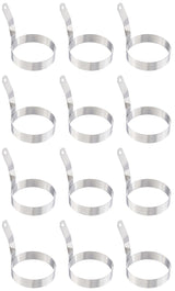 Egg Ring by Thunder Group – Stainless Steel, Silver, Pack of 12, Model SLER0401R