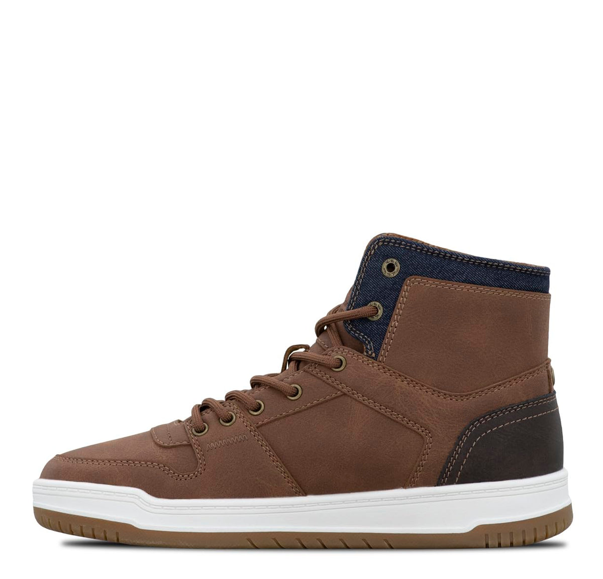 Kid's Daybreaker High-Top Retro Sneaker by Lee – British Tan/Chocolate, Model GP00057-2516