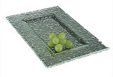 G.E.T. 12" x 8" Jade Glass Rectangular Platter