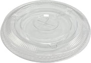 EPETFL12S Empress Flat Straw Slot Lid Fits 12oz Squat - 24oz PET Cups 20/50 cs
