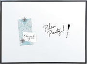 Quartet Magnetic Dry-Erase Whiteboard with Aluminum Frame with 36" x 24", Aluminum Frame with Black Finish