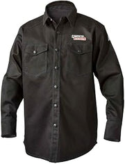 Lincoln Electric Welding Shirt | Premium Flame Resistant (FR) Cotton | Custom Fit | Black | 2XL | K3113-2XL