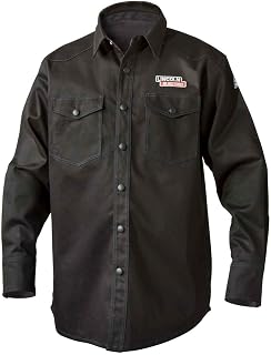 Lincoln Electric Welding Shirt | Premium Flame Resistant (FR) Cotton | Custom Fit | Black | 2XL | K3113-2XL