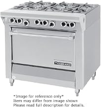Garland MST43T-E Master Series Heavy Duty 34" Gas Range with (6) 35,000 BTU Open Burners, Modular & Electric Ignition