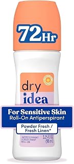 Dry Idea Deodorant 3.25 Ounce Roll On Powder Fresh Antiperspirant (96ml)