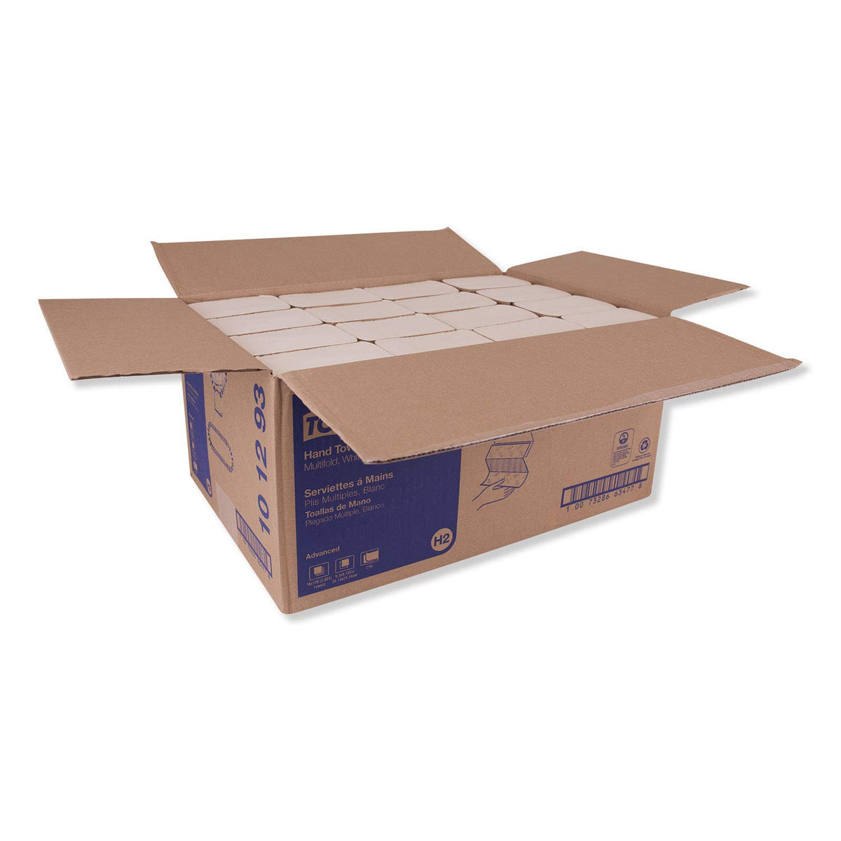 ® 2-Ply Multi-Fold Paper Towels by Tork – 1 Roll (3024 Sheets each), Paper, Pack of 3024, Model TRK101293