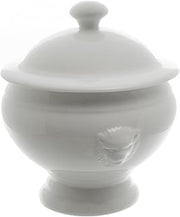 10 Strawberry Street Whittier 4"/12 Oz Small Lions Head Soup Bowl, Set of 4, White