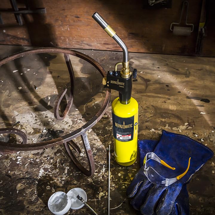 Trigger Start Torch (TS 8000 Torch + 3 MAP PRO Gas Cylinders) by c – No Size, Plastic, Black, Model TS8000