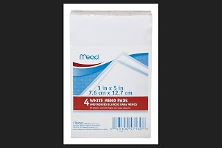 Mead 4-Pack Memo Pad (50 Sheets Per Pad) - 12 Pack (48 Total Memo Pads)