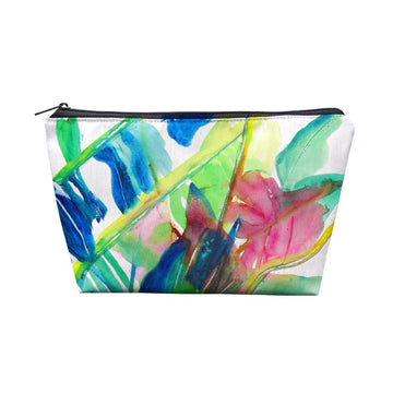 8.5 x 6 in. Pink Palms Pouch by Betsy Drake – 8.5 x 6 inches, Pink, Model PC1123
