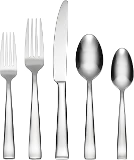 Oneida Monolith 20-Piece 18/0 Silverware Set for 4, Flatware | mirror finish, dishwasher safe | includes knives, forks, and spoons | cutlery set for kitchen and dining