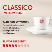 Ground Moka Coffee by illy – 8.8 Ounce (Pack of 6), Pack of 6, Model 8866